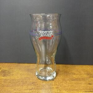 Samuel Adams Tulip Glass "Take Pride In Your Beer" Sam Boston Lager Pint 16oz